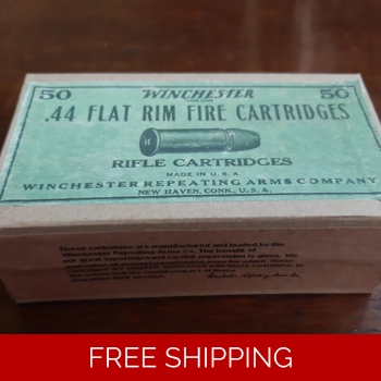 Winchester .44 Flat Rim Cartridge Box